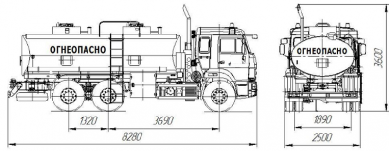 НефАЗ 66066-1211-62 Емкостно-наливная техника (автоцистерна)