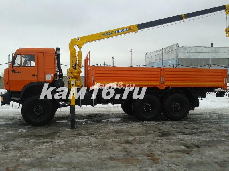 КАМАЗ 43118 с КМУ Soosan 513 (без электроники)