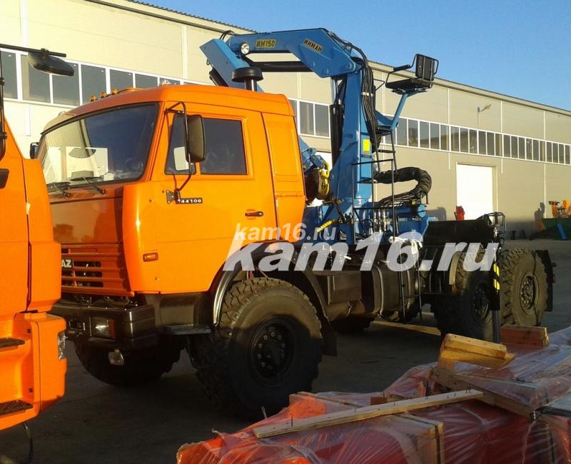 Тягач КАМАЗ 44108 с гидроманипулятором ИНМАН ИМ 150 (без электроники)