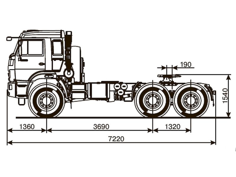 53504-6030-50 Тягач КАМАЗ