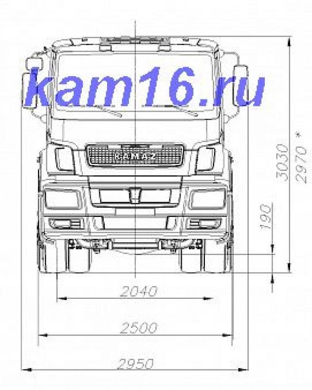 КАМАЗ 65206-001-68  6х4 тягач