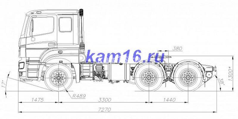 КАМАЗ 65206-001-68  6х4 тягач